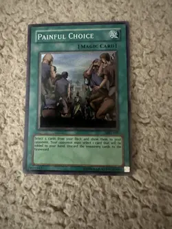 Yu-Gi-Oh Painful Choice MRL-049 Super Rare NM/LP Card Original Print - Image 1