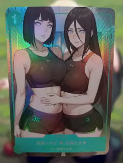 Hinata X Hanabi Naruto Sexy Hot Bikini Girl Anime Lewd Waifu Doujin Goddess Card - Image 1