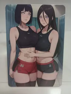 Hinata X Hanabi Naruto Sexy Hot Bikini Girl Anime Lewd Waifu Doujin Goddess Card - Image 2