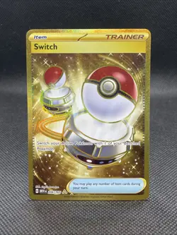 Switch 206/165 Gold Hyper Rare Holo Card Scarlet & Violet 151 NM - Image 1