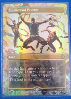 MTG - Multiversal Passage (Borderless) Marvel's Spider-Man Foil Card! - Image 1