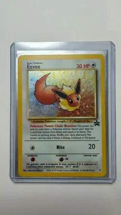 Pokemon Card: Eevee 11/53 Wotc Promo Holo - Image 1