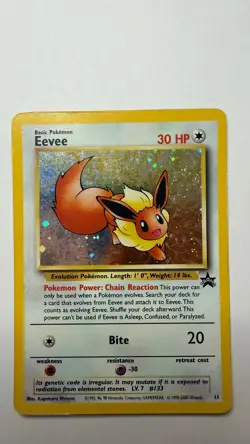 Pokemon Card: Eevee 11/53 Wotc Promo Holo - Image 3