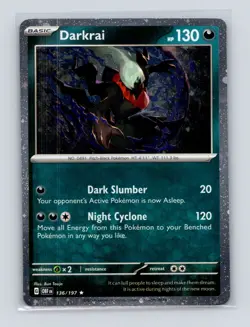 Pokemon TCG Darkrai (Cosmos Holo) 136/197 Miscellaneous Cards & Products Holo NM - Image 1