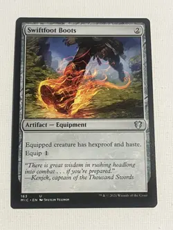 MTG 1x Swiftfoot Boots # 233 Commander Anthology Magic the Gathering Card x1 NM - Image 1