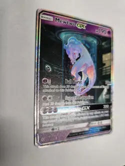 Pokemon Mewtwo GX TCG Shining Legends Holo Card 78/73 Secret Rare - Image 2