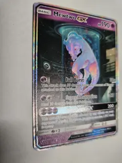 Pokemon Mewtwo GX TCG Shining Legends Holo Card 78/73 Secret Rare - Image 3