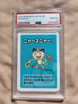 Meowth Old Maid 2019 Japanese Pokemon Card PSA Pristine 10!!! - Image 1