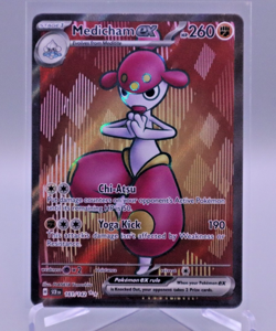 Medicham ex 161/142 Ultra Rare Stellar Crown Pokemon Card K201 - Image 1