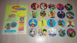 Vintage! complete 20 Dragon Ball Sticker Card Thailand Maggi Official Promo 1994 - Image 1