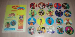 Vintage! complete 20 Dragon Ball Sticker Card Thailand Maggi Official Promo 1994 - Image 3