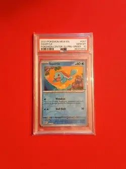 Pokemon Center Squirtle Stamped Promo Card 007/165 - 151 - PSA 10 - Image 1