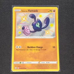Galarian Yamask - SV065/SV122 - Baby Shiny - Shining Fates - Pokemon Card - NM/M - Image 1