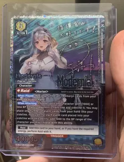 Modernia 019 SR** Signed GODDESS OF VICTORY NIKKE Union Arena English Card - Image 1