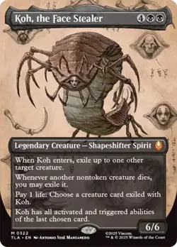 Koh, the Face Stealer Showcase Avatar: The Last Airbender NM MTG - Image 1