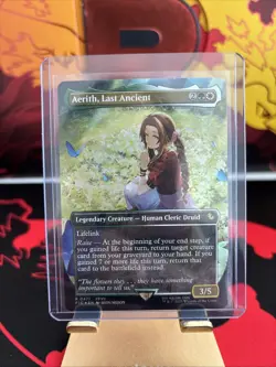 Aerith, Last Ancient (Borderless) (Chocobo Track Foil) MTG Magic Final Fantasy - Image 1