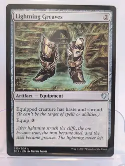 Lightning Greaves C17 215 - Normal - NM - Magic the Gathering - Image 1