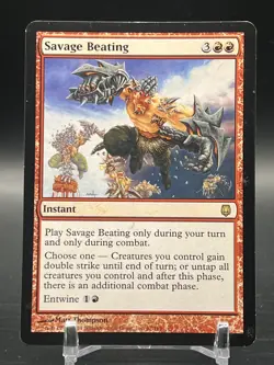 MTG Magic the Gathering Savage Beating (67/165) Darksteel LP - Image 1