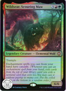 MTG Wildsear, Scouring Maw (8) | NM Foil | Commander: Bloomburrow {BLC} - Image 1