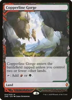 Copperline Gorge Zendikar Rising Expeditions NM MTG - Image 1