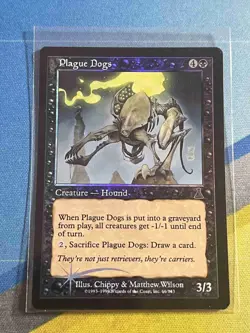 Magic the Gathering MTG Urza's Destiny PLAGUE DOGS Foil - Image 1