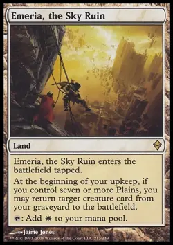1x Emeria, the Sky Ruin #213 (NM) Zendikar ZEN Magic the Gathering MTG ENGLISH - Image 1