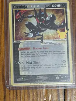 Greninja Gold Star SWIRL! Celebrations Black Star Promo SWSH144 Pokemon - Image 1