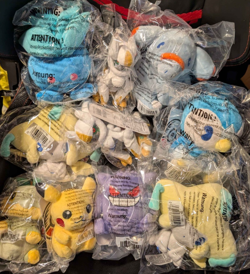 Pokemon Center Exclusive Items 10x Plush - 5x Sleeves - x5 Deck Box - Image 1