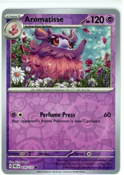 Pokemon TCG Aromatisse 039/131 Sv: Prismatic Evolutions Reverse Holo - Image 1