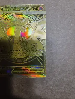 Mega Charizard X ex 130/094 Gold Phantasmal Flames Near Mint Pokemon TCG - Image 3