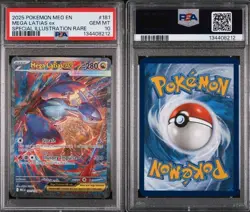 2025 POKEMON MEGA EVOLUTION SPECIAL ILLUSTRATION RARE #181 MEGA LATIAS EX PSA 10 - Image 2