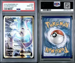 2016 POKEMON XY EVOLUTIONS FULL ART/MEWTWO EX 103 - PSA 10 - Image 3