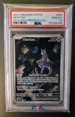 Mewtwo 052 Scarlet & Violet 151 Promo Pokemon TCG Graded Gem Mint PSA 10 - Image 1