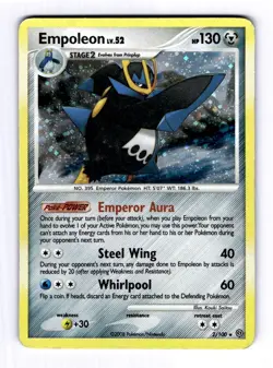 Empoleon Stormfront #2 (2008) Holo MP Pokemon - Image 1