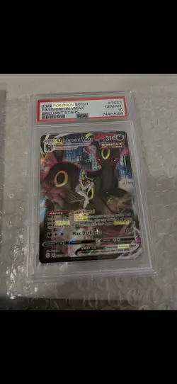 2022 Pokemon Sword & Shield Brilliant Stars #TG23 Full Art - UMBREON VMAX PSA 10 - Image 1
