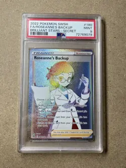 Pokemon Roseanne's Backup Brilliant Stars Rainbow Rare Psa 9 - Image 1