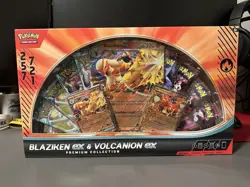Blaziken Ex and Volcanion Ex Premium Collection Box Pokemon TCG Sealed New - Image 1