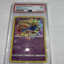 ZACIAN PSA 9 2020 POKEMON SWORD & SHIELD TCG #82 VIVID VOLTAGE MINT 9673 - Image 1