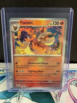 Pokemon TCG - Flareon (Master Ball Pattern) - SV: Prismatic Evolutions NM - Image 2
