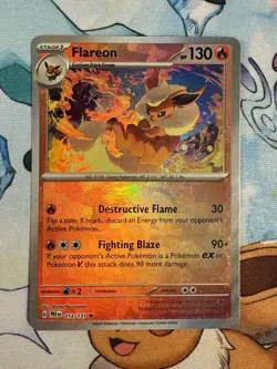Pokemon TCG - Flareon (Master Ball Pattern) - SV: Prismatic Evolutions NM - Image 4