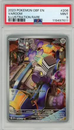 2023 Pokemon S & V Obsidian Flames Varoom Illustration Rare #206 PSA 9 Mint - Image 1