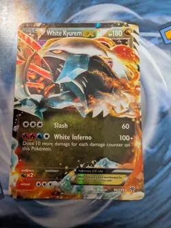Pokemon White Kyurem EX Ultra Rare Plasma Storm 96/135 NM Condition - Image 1