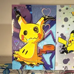 2 Cracked Ice And Heart Holo Pikachu And Mimikyu Database Non-TCG Pokemon Cards - Image 5