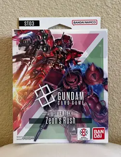 GUNDAM CARD GAME STARTER DECK Zeon's Rush ST03 English Ver.*BANDAI MADE IN JAPAN - Image 1