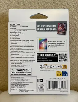 GUNDAM CARD GAME STARTER DECK Zeon's Rush ST03 English Ver.*BANDAI MADE IN JAPAN - Image 2