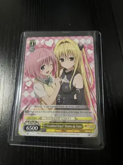 Troubled Days Momo & Yami TL/W37-PE01 PR To Love Ru Weiss Schwarz Card - Image 1
