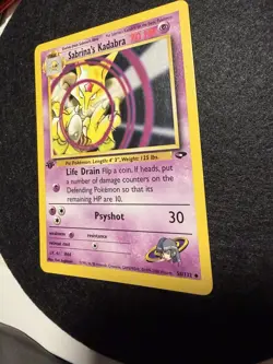 Pokemon TCG Sabrina's Kadabra Gym Challenge 1st Edition Uncommon Card 58/132 - Image 3