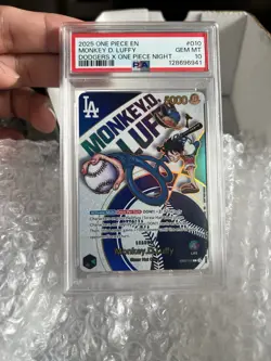 Monkey.D.Luffy (010) (Dodgers x ONE PIECE) EB02-010 One Piece Promotion Card - Image 1