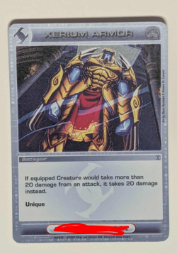 Chaotic card - Xerium Armor 148/200 Lightly Played 1st Edition 2009 4KIDS TCG - Image 1