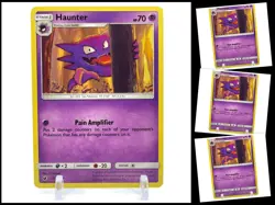 Pokemon Sun & Moon Crimson Invasion 37/111 Haunter 4X Mint/NM 4 Cards Playset X4 - Image 1